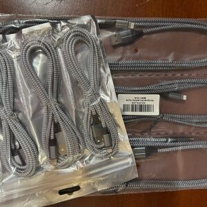 Silver Braided Charging Cable